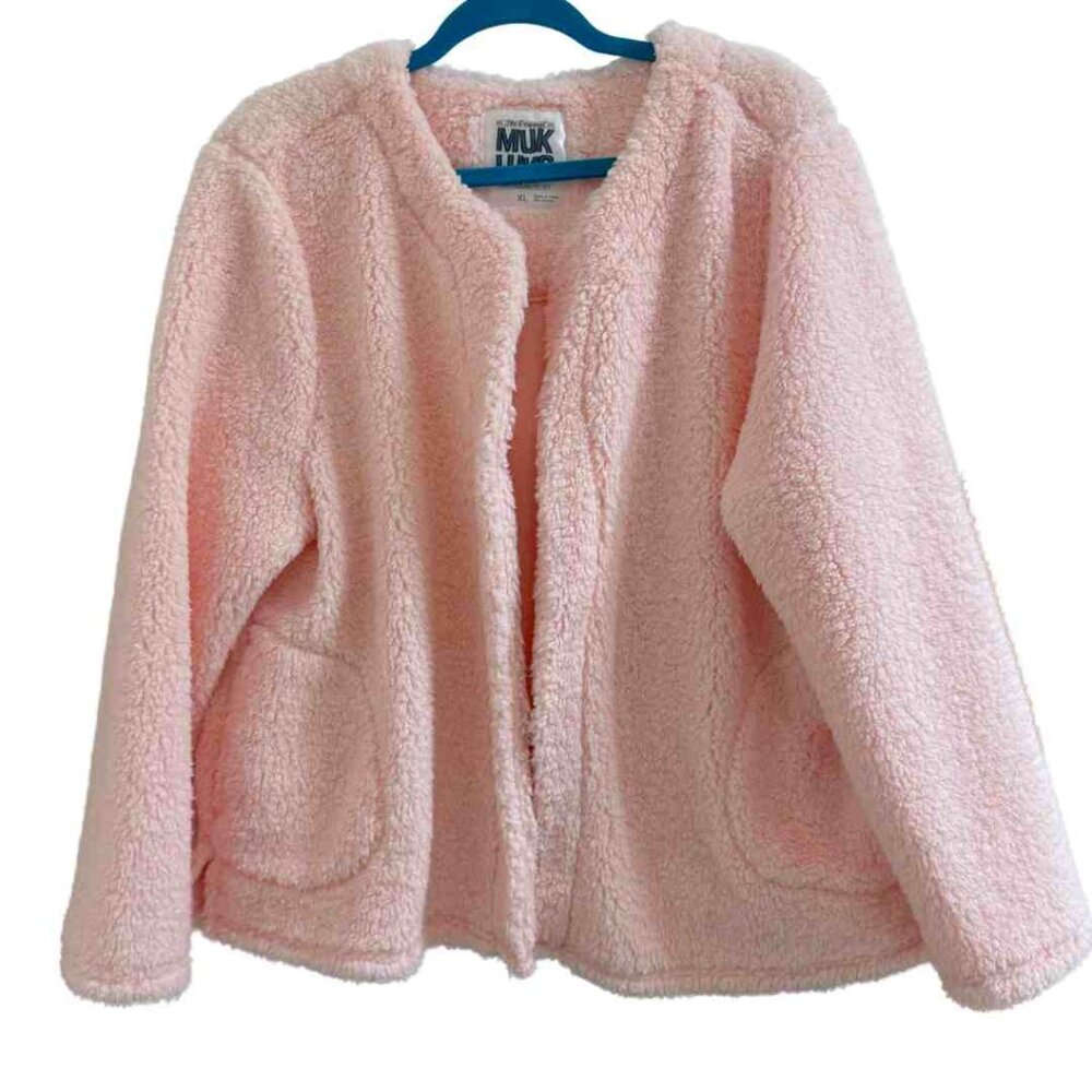 Muk Luks Baby Pink Jacket, Sz XL